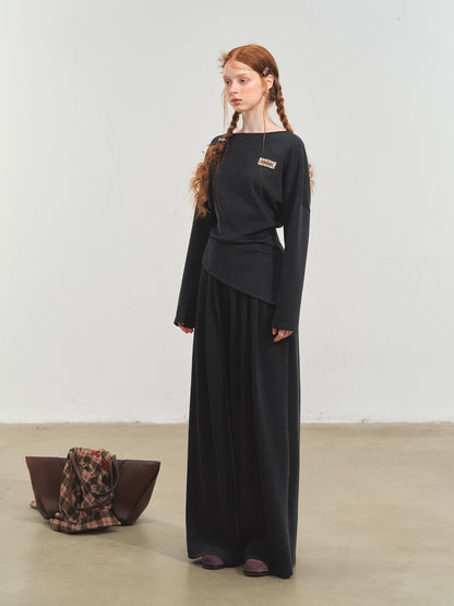 One-Shoulder Asymmetric T-Shirt