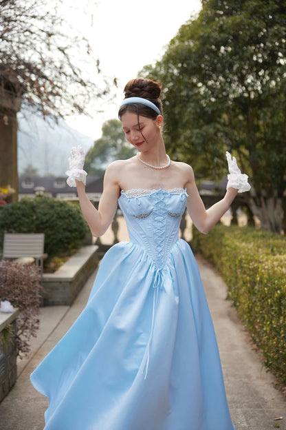 Cinderella Princess Satin Corset Gown
