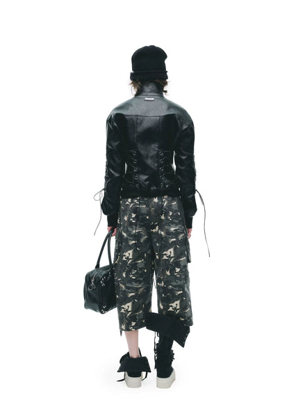 Reversible Tongue Graphic Canvas Boots