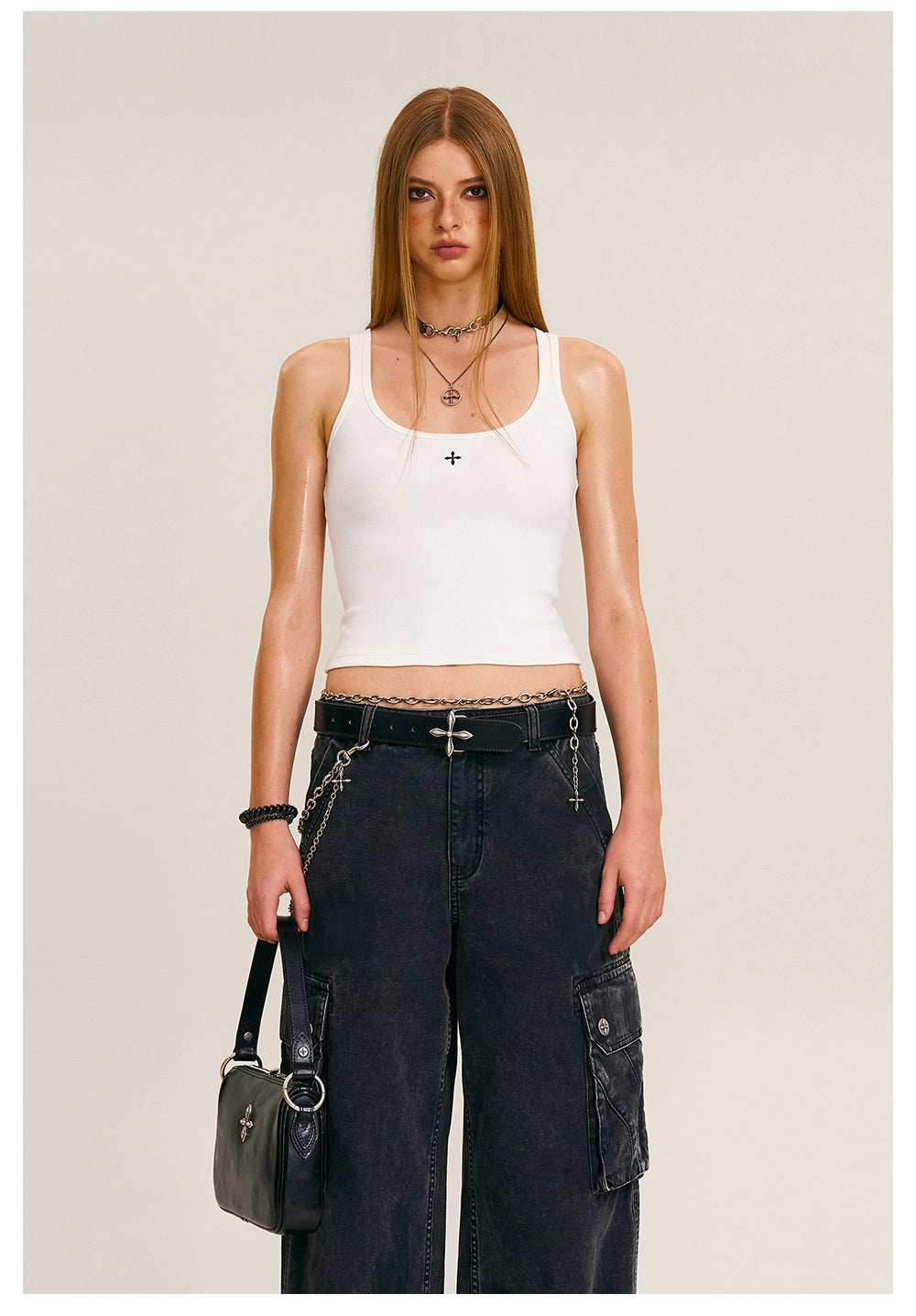 Storm Vintage Moto Washed Tank Top