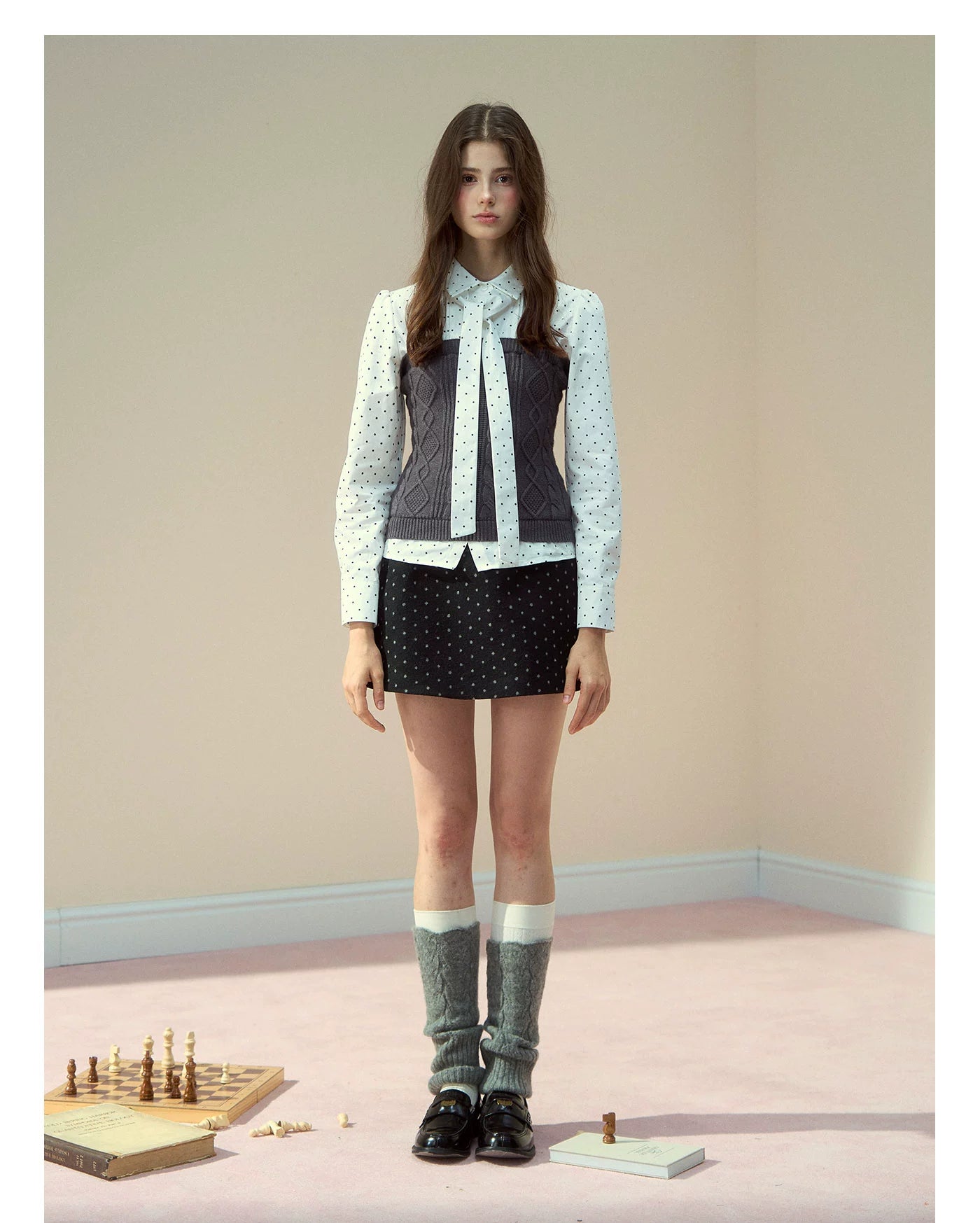 Polka Dot Preppy Shirt - CHINASQUAD