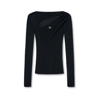 Crescent Knit Modal-Cotton T-Shirt - CHINASQUAD