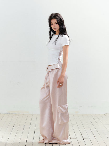Lace Large Pocket Utility Pants - CHINASQUAD