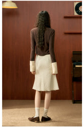 Polka Dot Pencil Mermaid Skirt - CHINASQUAD