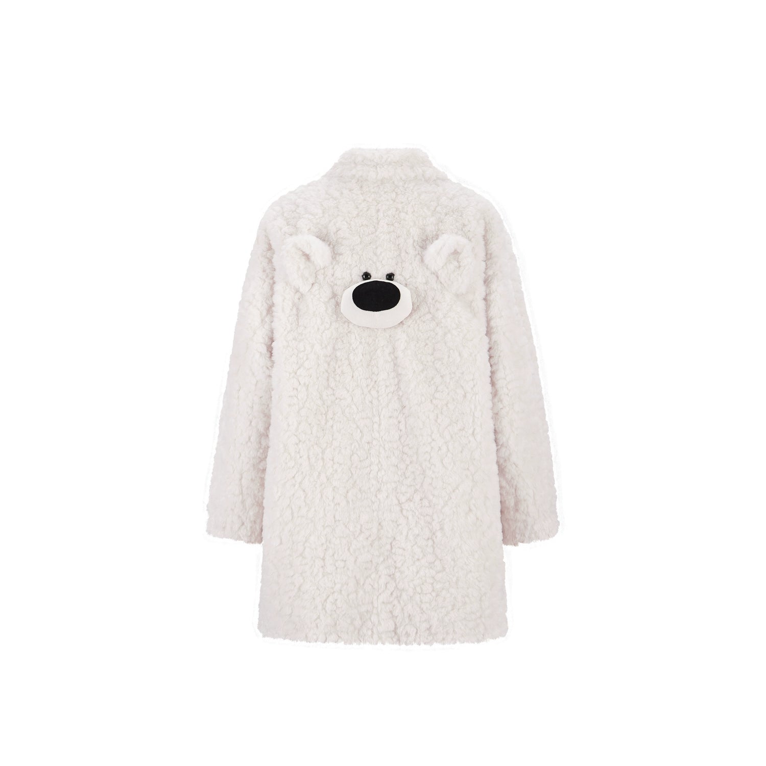 Back-Detail Mid-Length Puffer Coat