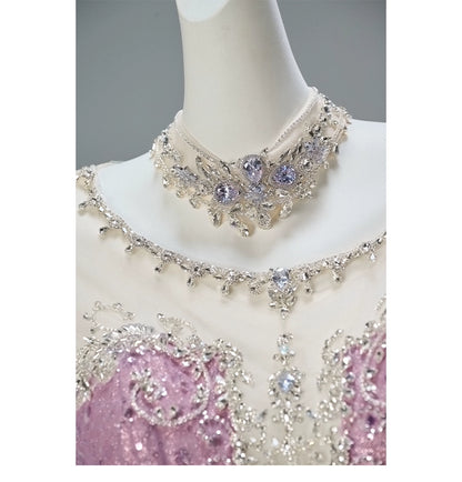 Dreamstar Sequin Tulle Dress with Crystal Accents