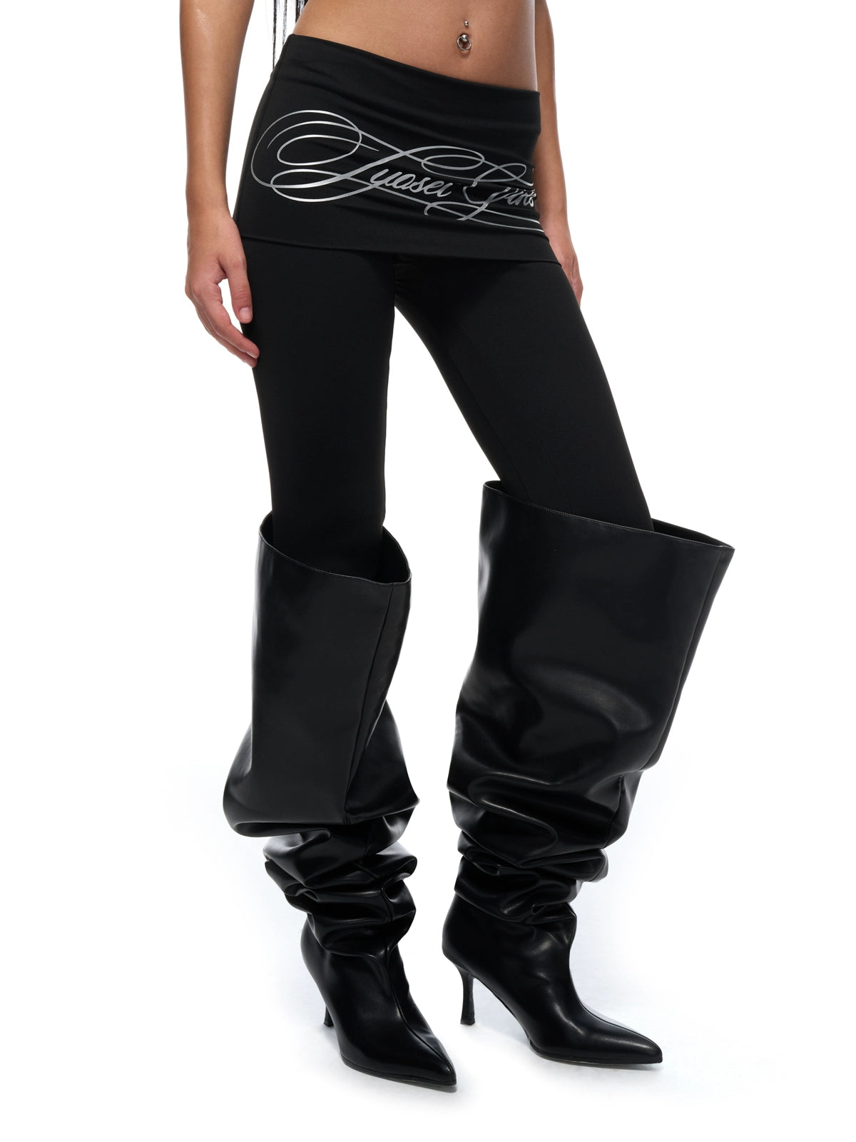 Waist Graphic Compression Yoga Leggings