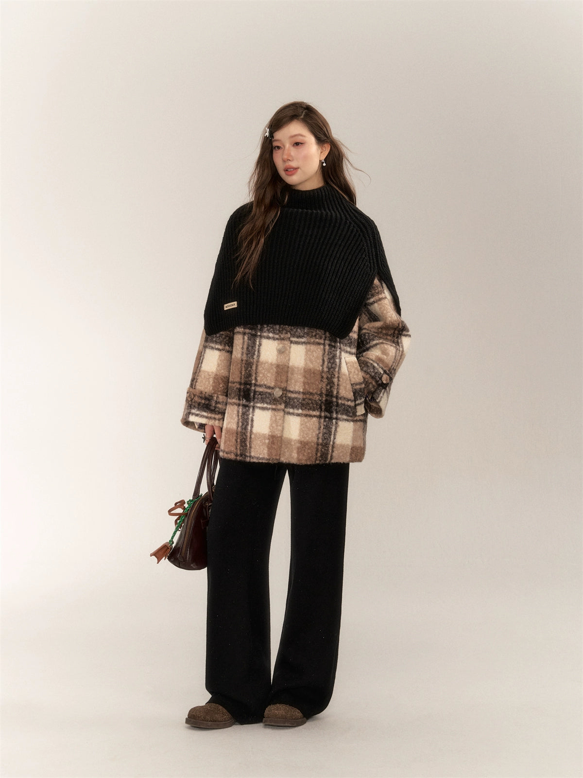 Plaid Lamb Wool Jacket