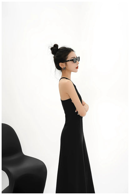 Built-In Bra Stretch Maxi Slip Dress