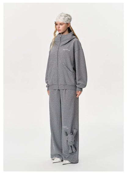 Glitter Zip-Up Hoodie