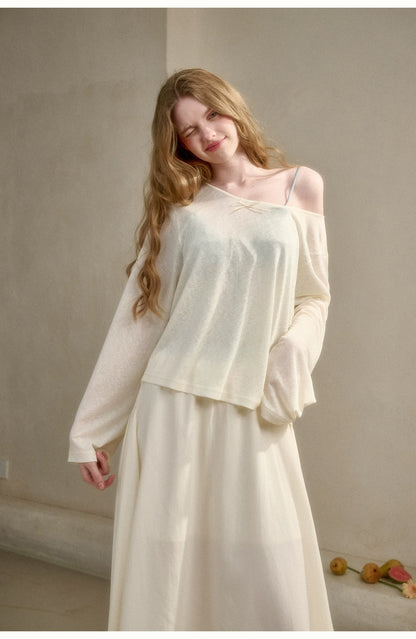 Cloud Veil Lyocell Relaxed Sheer T-Shirt