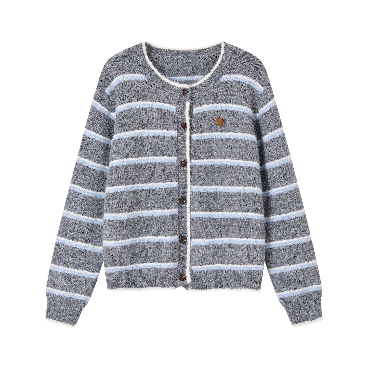 Retro Stripe Knit Cardigan