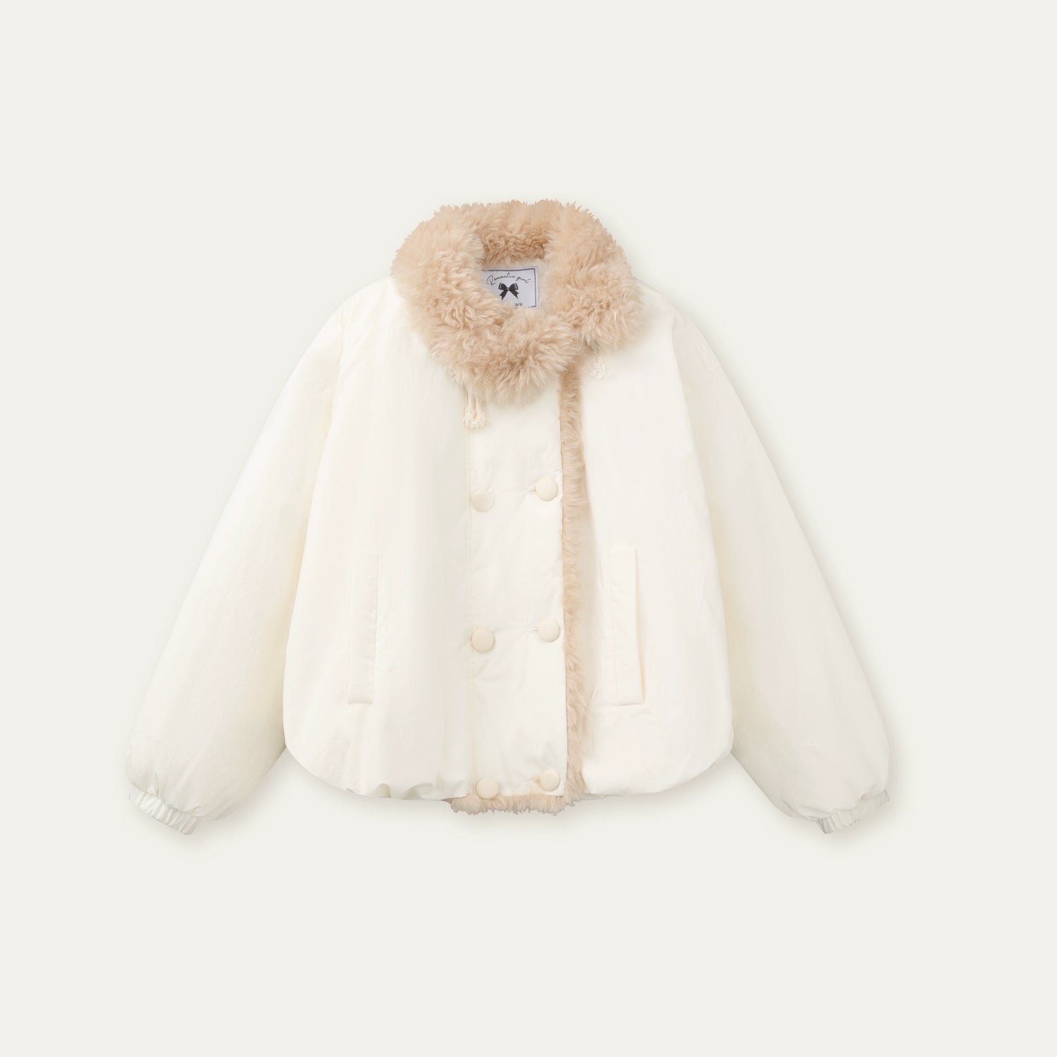 White Starry Birch Duck Down Jacket