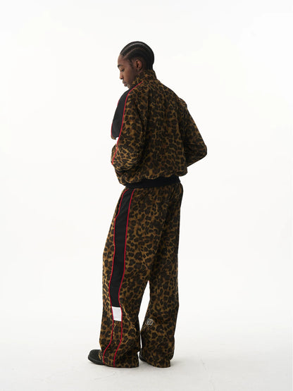 Vintage Leopard Print Sport Jacket