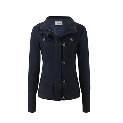 Slim Zip Button Jacket