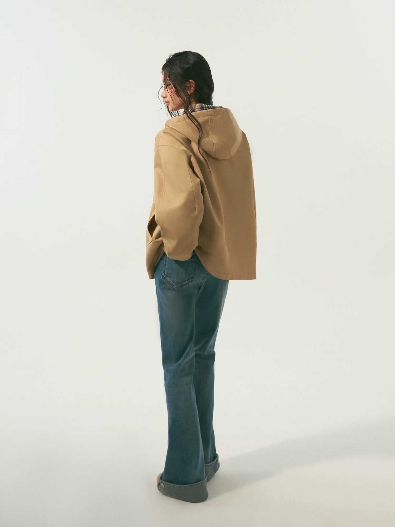 Reversible Hooded Windbreaker Jacket