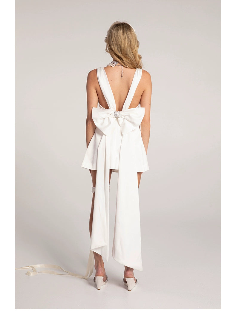 Swing Neck Backless Dress - CHINASQUAD