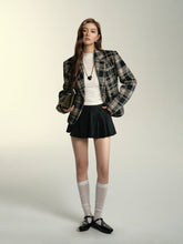 Plaid Fitted Blazer - CHINASQUAD