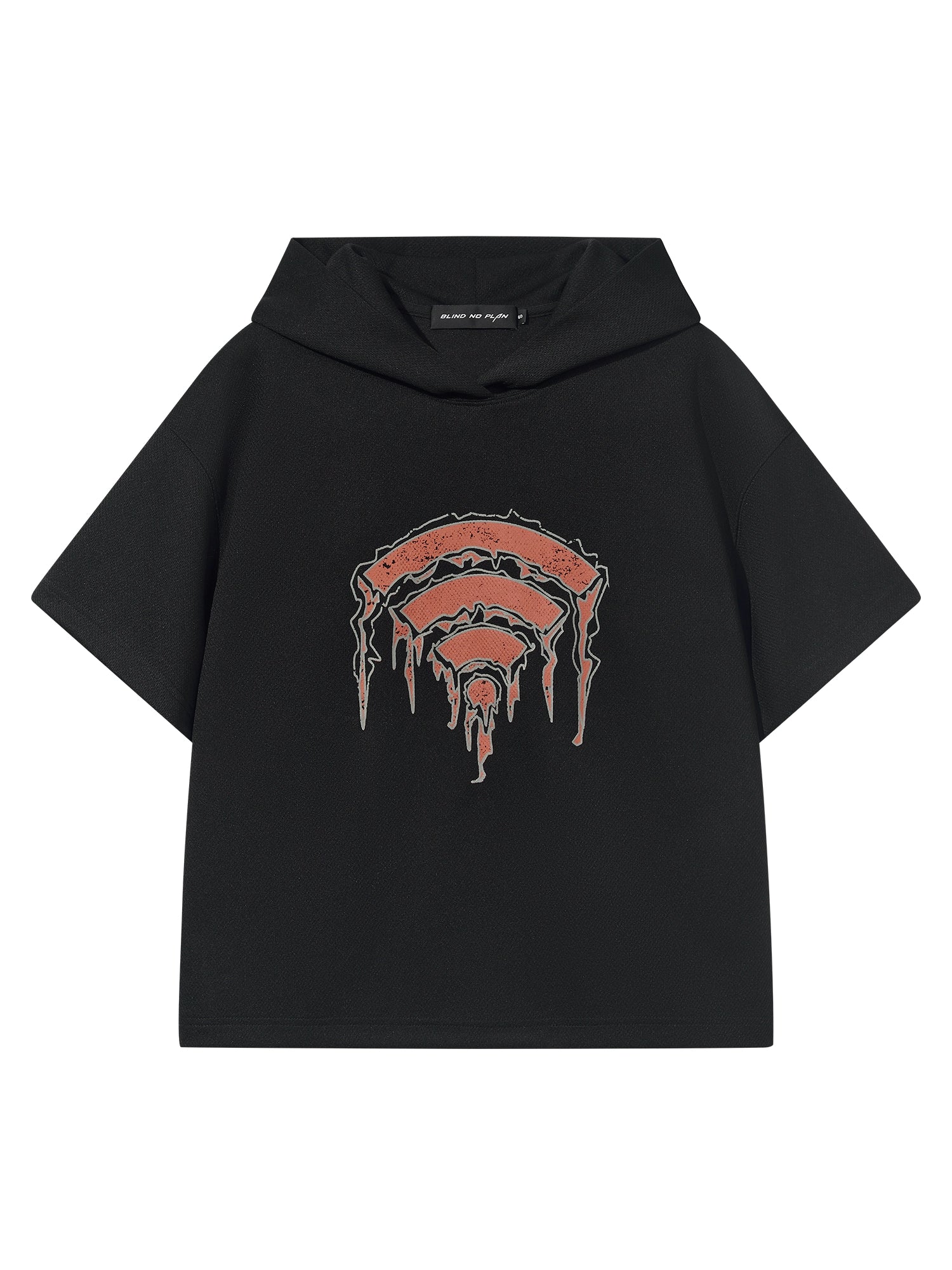 Printed Hooded Short-Sleeve T-Shirt - CHINASQUAD