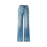 Natural Waist Fitted Straight Jeans - CHINASQUAD