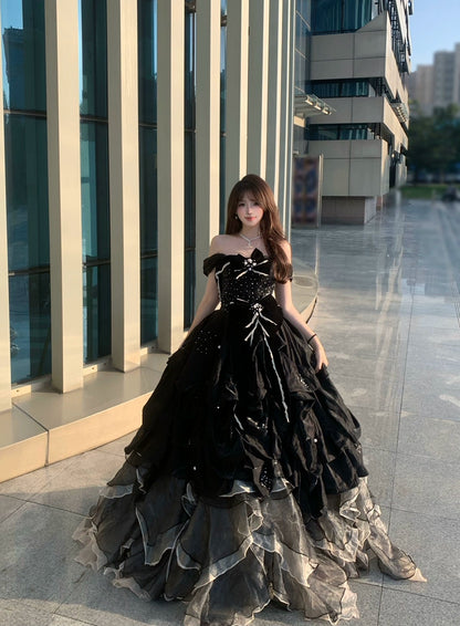 Midnight Whisper Couture Gown