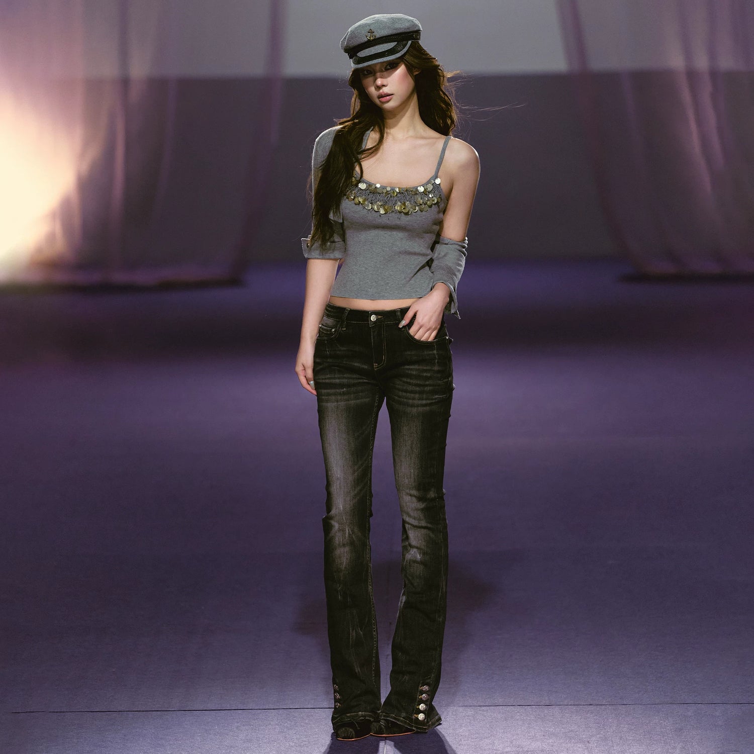 Refined Knit Cardigan &amp; Embellished Camisole Set