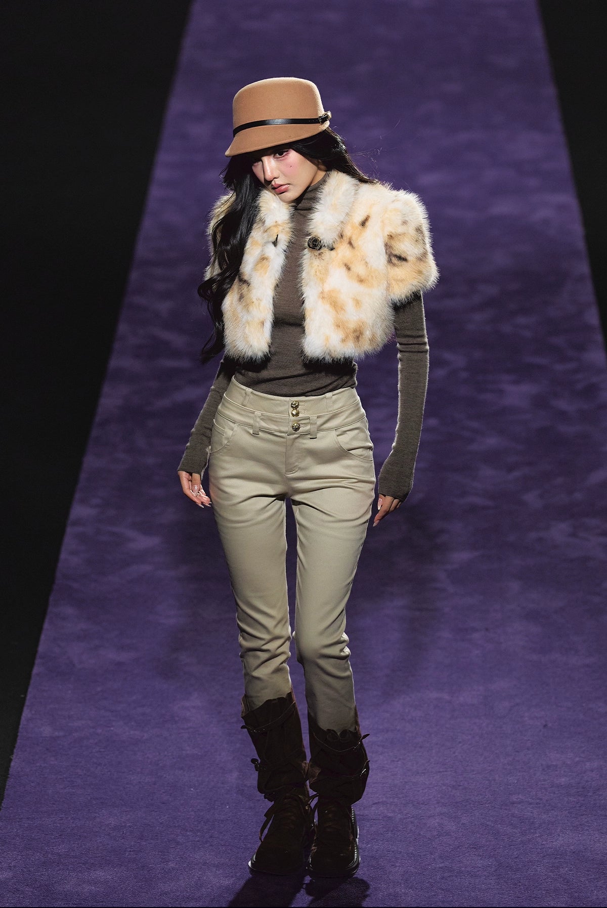 Dual-Waistband High-Rise Stretch Skinny Jeans