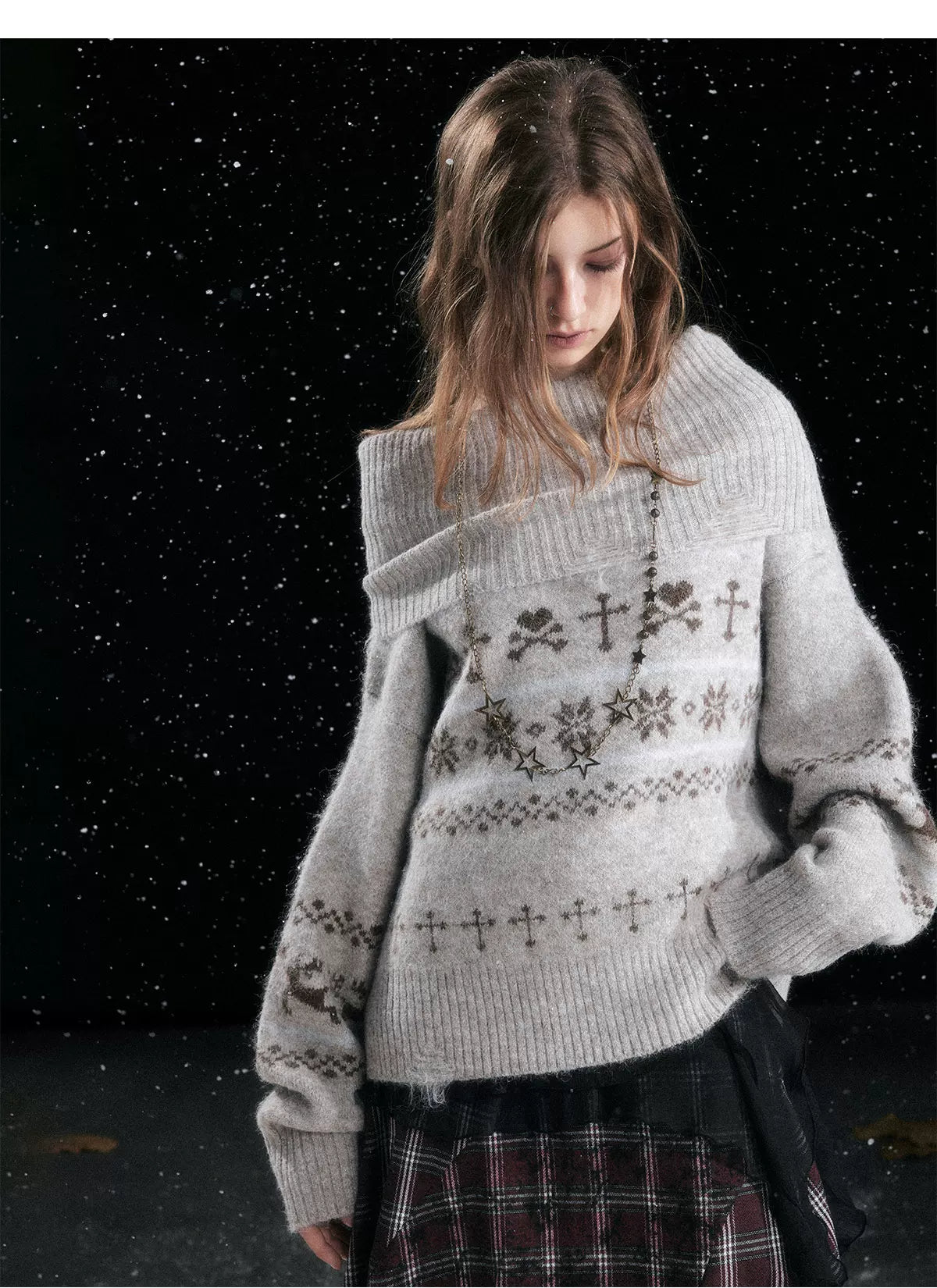 Fair Isle Knit Sweater