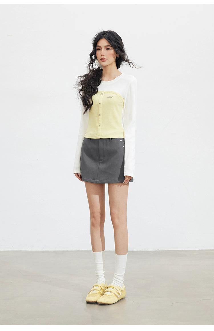 Contrast Patchwork T-Shirt