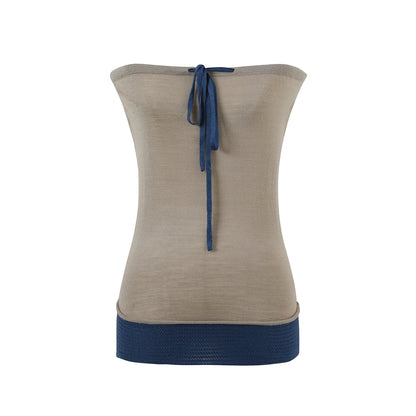 Colorblock Wool-Blend Bandeau