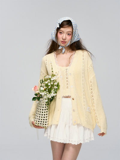 Yellow Cardigan / S (Pre-sale 10 days)