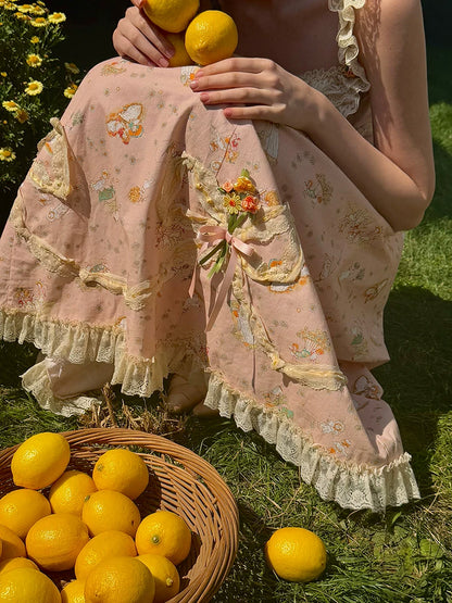 Daisy Kite French Vintage Floral Lace Dress