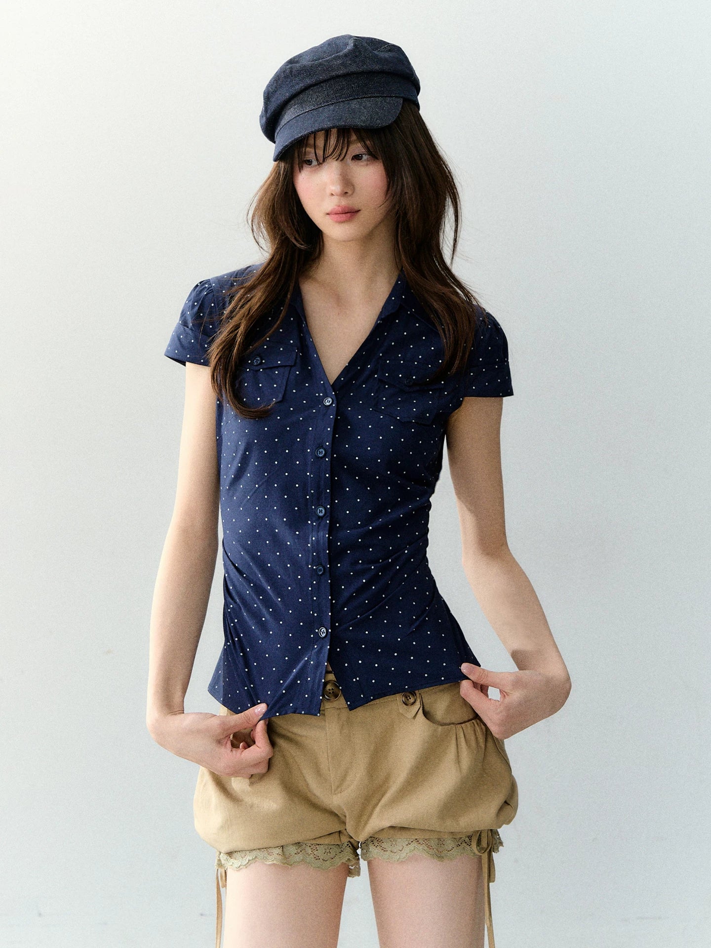 Slim Fit Pocket Short Sleeve Shirt