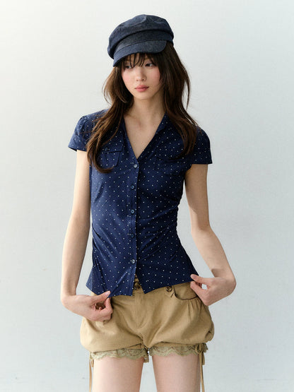 Slim Fit Pocket Short Sleeve Shirt