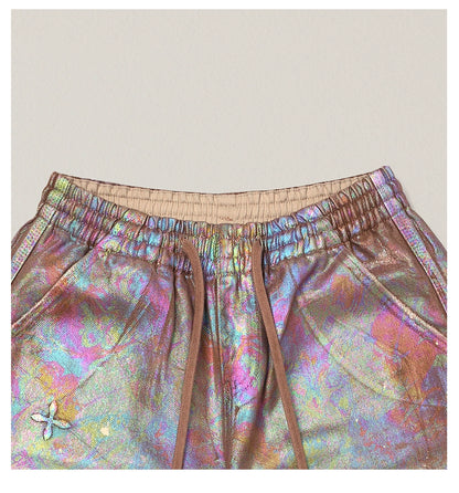 Wild Iridescent Drawstring Cargo Pants