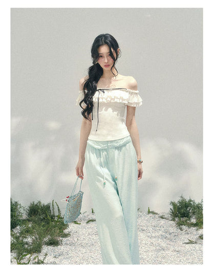 Pearl Fall Off-Shoulder Top
