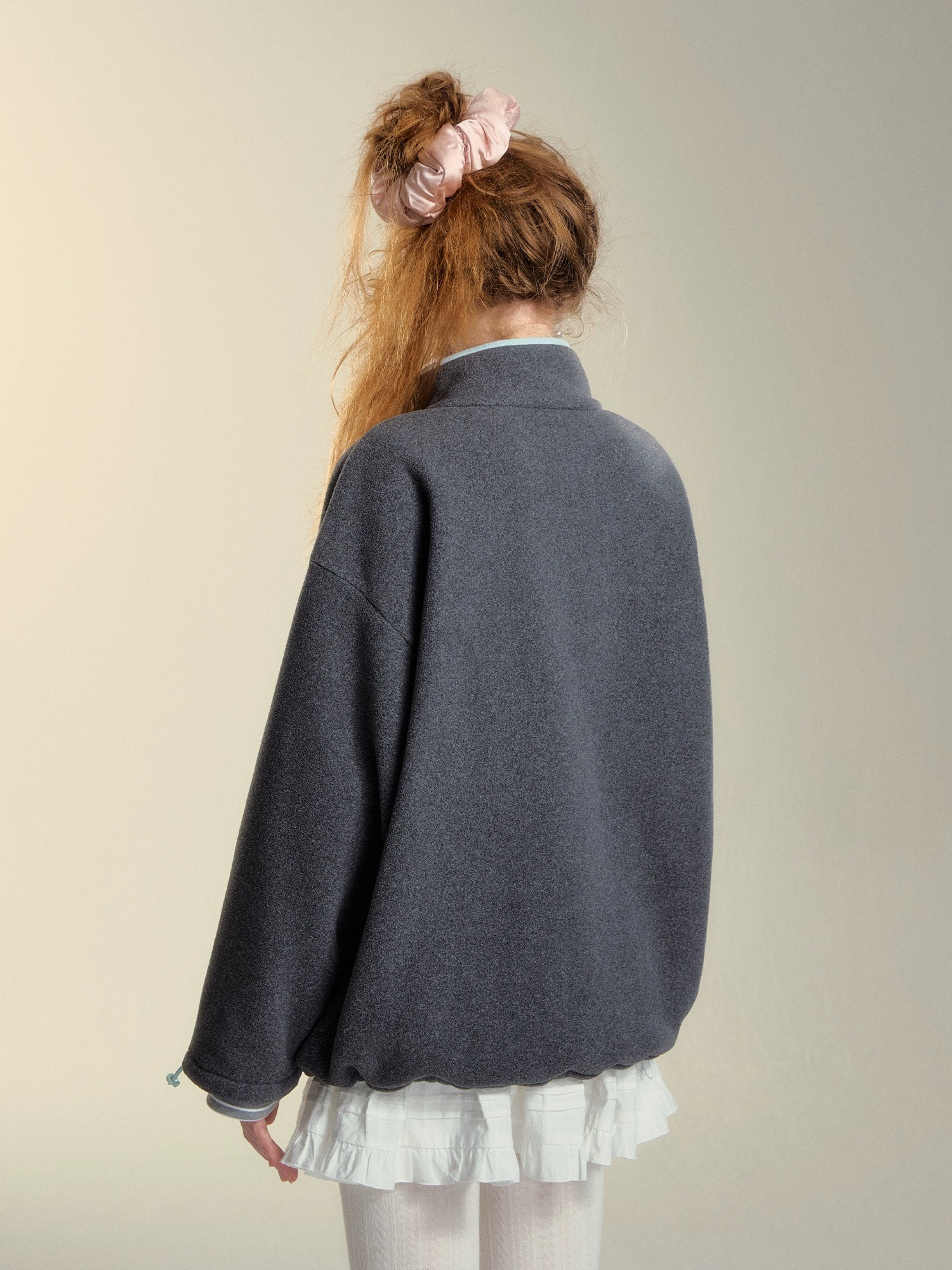 High-Neck Fleece Jacket