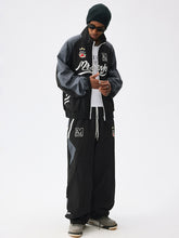 Black & Grey Color-Block Jacket - CHINASQUAD