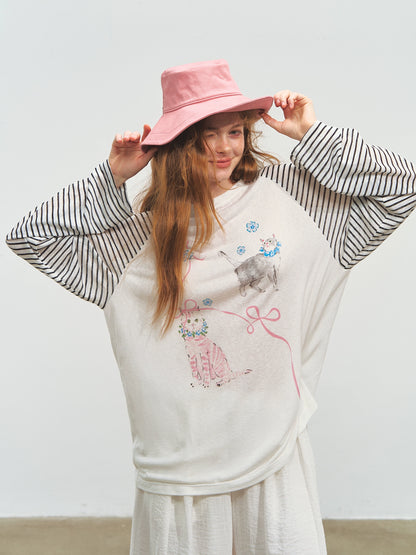 Striped Spliced Sunscreen Cover-up - CHINASQUAD