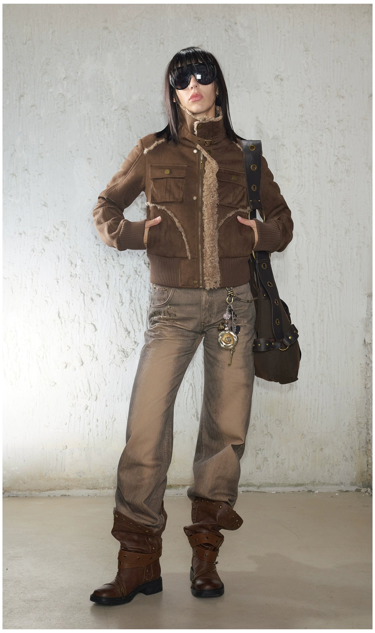 Vintage Heart &amp; Rose Chain Pendant