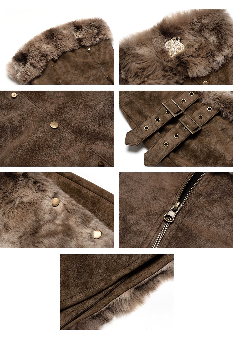 Faux Fur Panel Bodycon Mini Dress