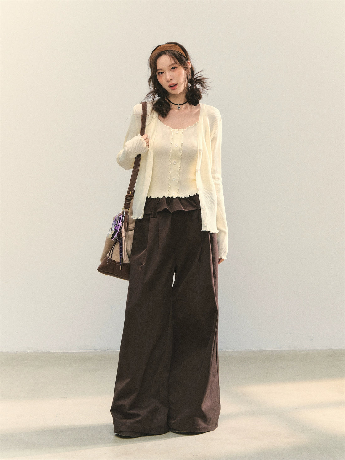 Ruffle Versatile Knitted Cardigans