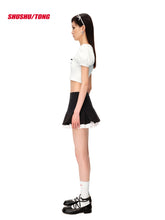 White Bow-tie Puff Shirt - CHINASQUAD