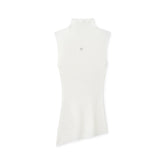 “Djembe Series” 100% Wool Asymmetric Hem Turtleneck T-shirt - CHINASQUAD