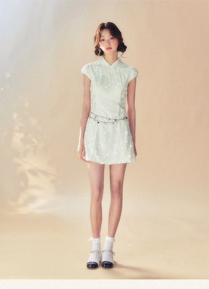 White Cheongsam Dress - CHINASQUAD