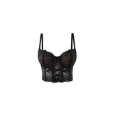 Black & White Lace Underwire Corset - CHINASQUAD