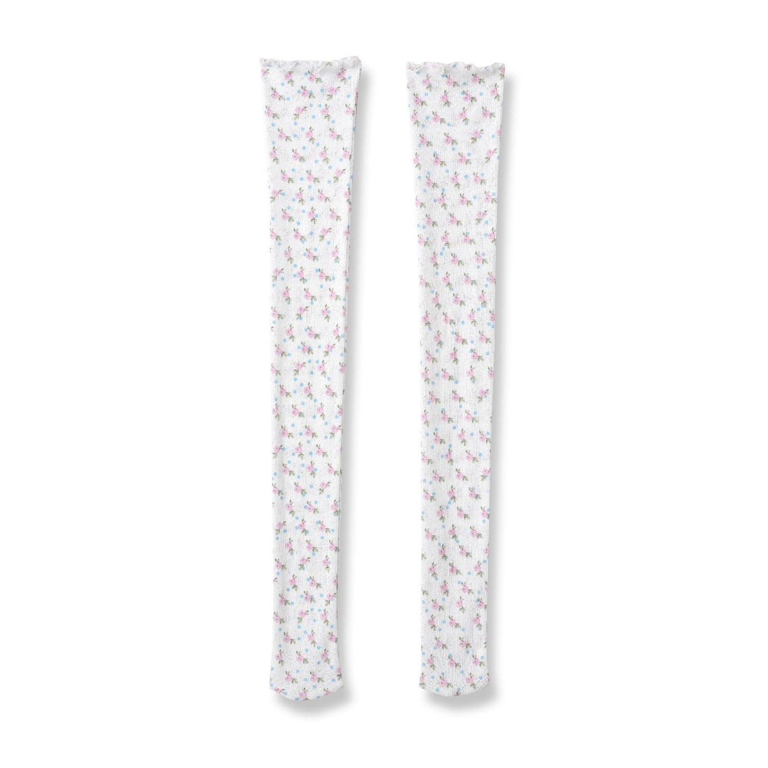 Printed Sheer Knee Socks