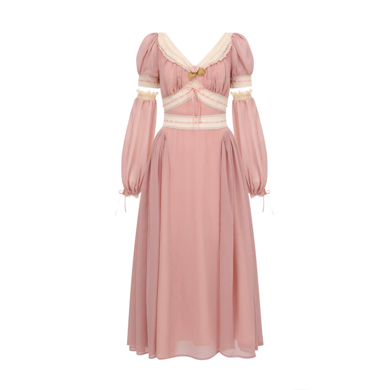 French Vintage Romantic Lace Dress