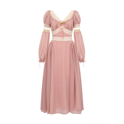 French Vintage Romantic Lace Dress