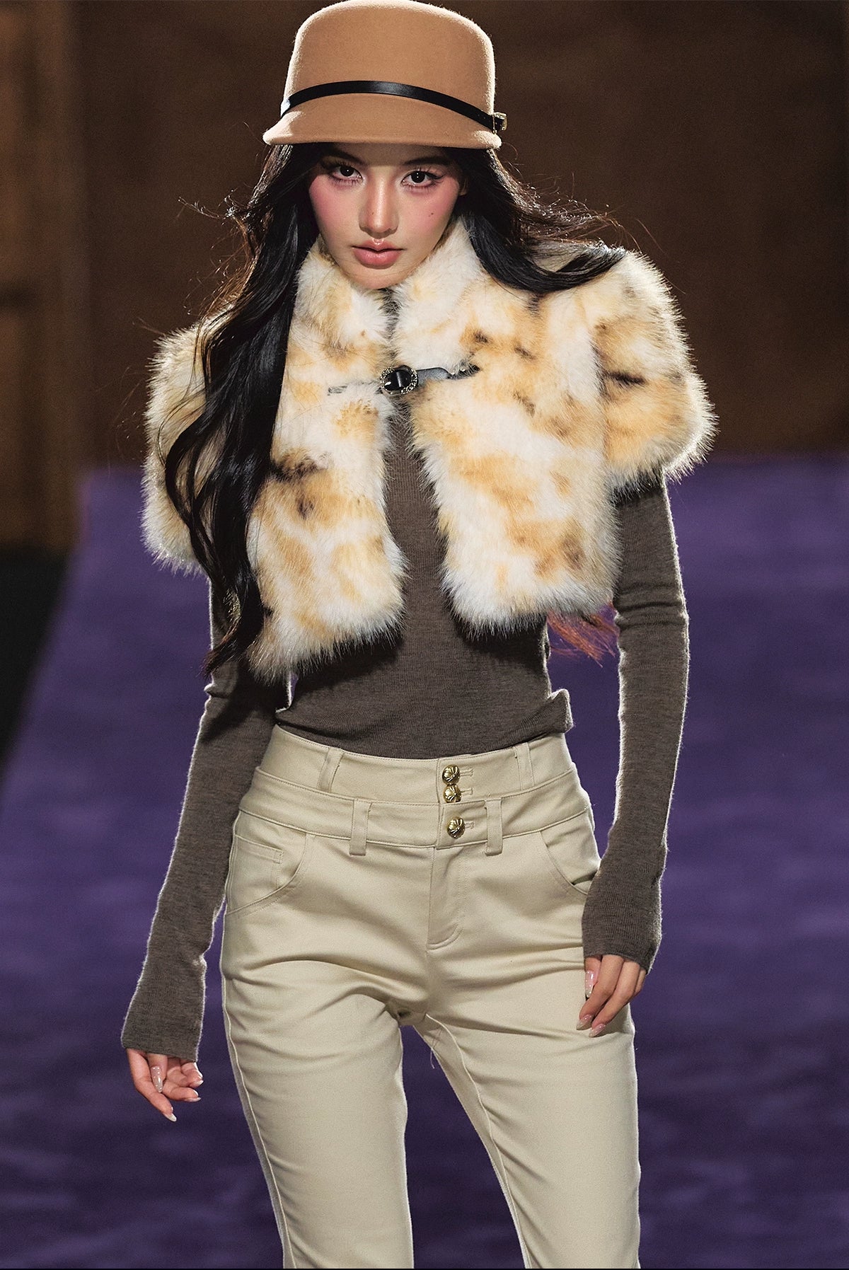 Dual-Waistband High-Rise Stretch Skinny Jeans